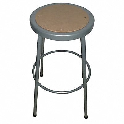 Round Stool 4 Legs Gray 30 H