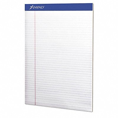 Narrow Rule Pad Letter White PK4