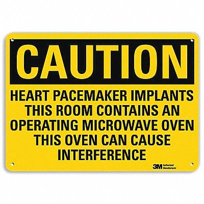 Caution Sign 7 inx10 in Plastic