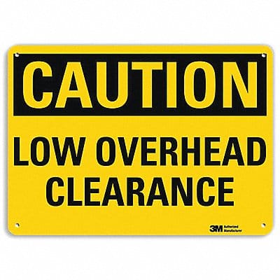 Caution Sign 7 inx10 in Plastic