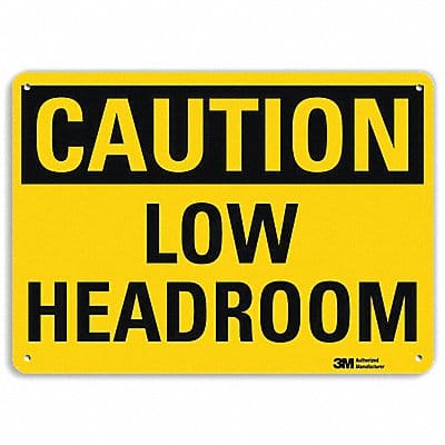 Caution Sign 7 inx10 in Plastic