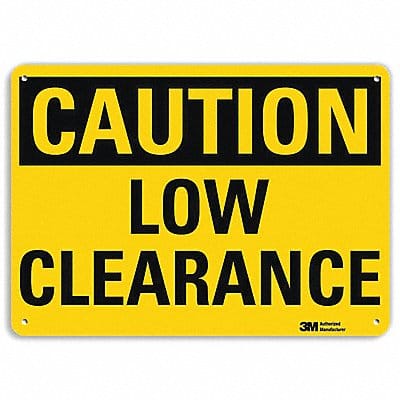 Caution Sign 7 inx10 in Plastic