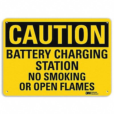 Caution Sign 7 inx10 in Plastic