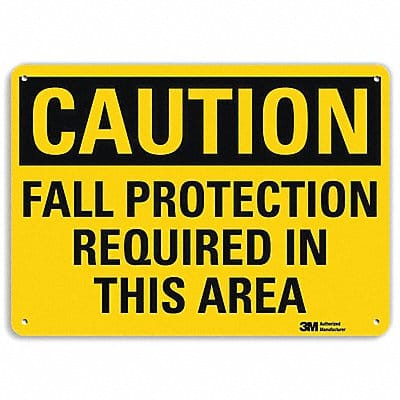 Caution Sign 7 inx10 in Plastic