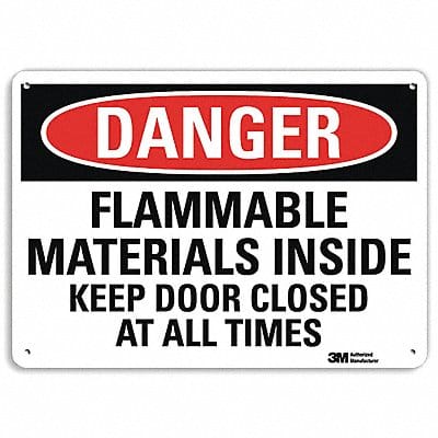 Danger Sign 7 inx10 in Plastic