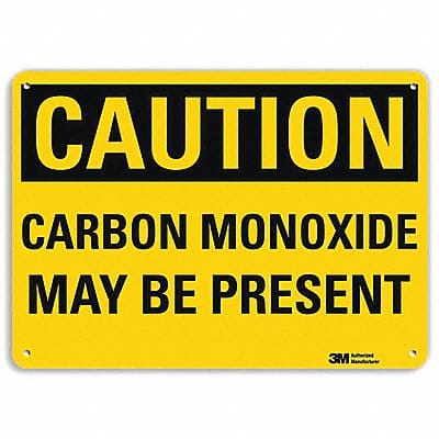 Caution Sign 7 inx10 in Plastic