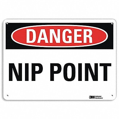Danger Sign 7 inx10 in Plastic