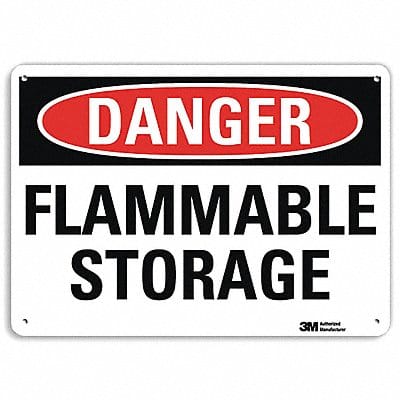 Danger Sign 7 inx10 in Plastic