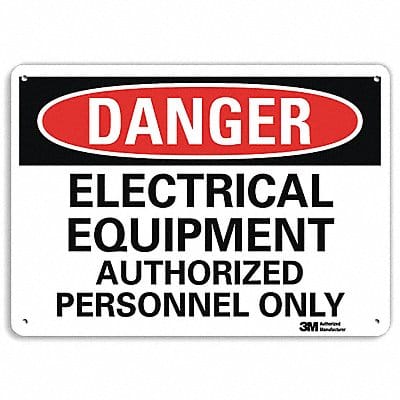 Danger Sign 7 inx10 in Plastic