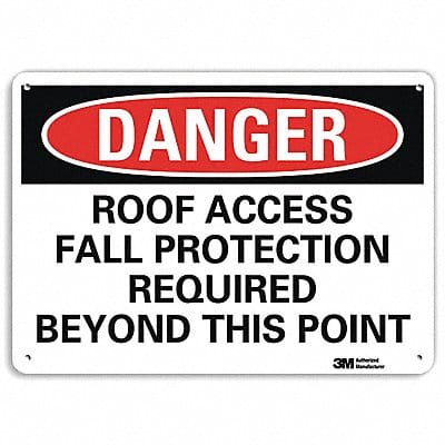 Danger Sign 7 inx10 in Plastic