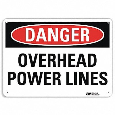 Danger Sign 7 inx10 in Plastic