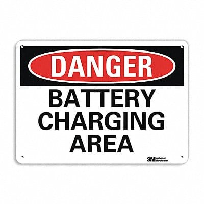 Danger Sign 7 in x 10 in Plastic