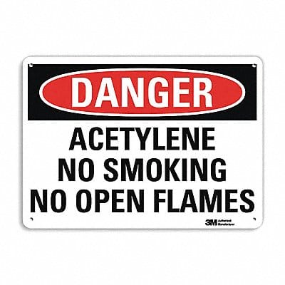 Danger Sign 7 in x 10 in Plastic