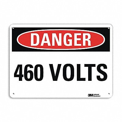 Danger Sign 7 in x 10 in Plastic