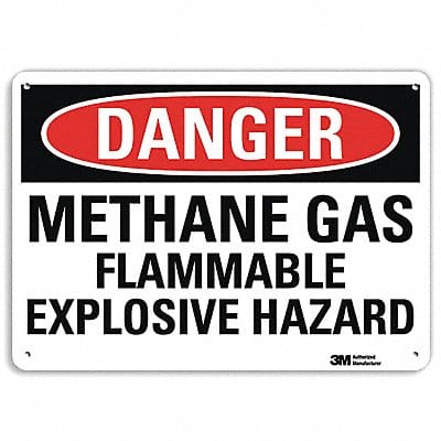 Danger Sign 7 in x 10 in Plastic