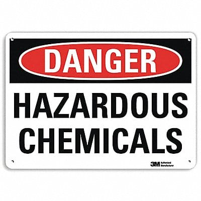 Danger Sign 7 in x 10 in Plastic
