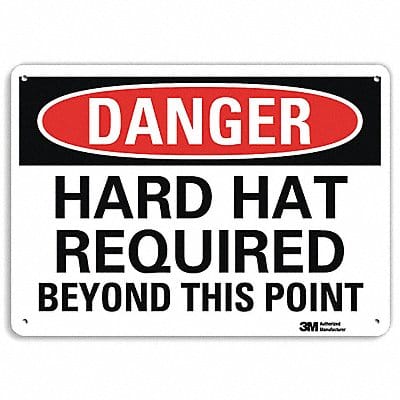 Danger Sign 7 inx10 in Plastic