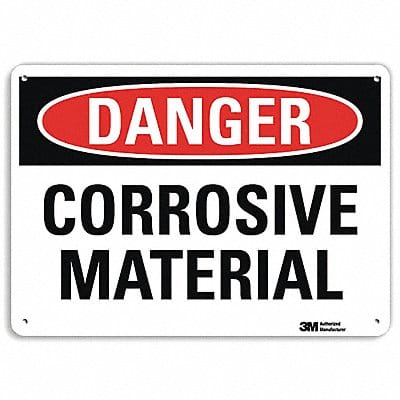 Danger Sign 7 in x 10 in Plastic