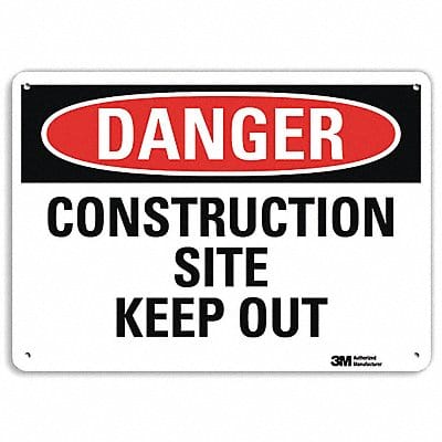 Danger Sign 7 inx10 in Plastic Danger Sign 7 inx10 in Plastic