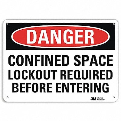 Danger Sign 7 inx10 in Plastic