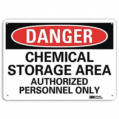 Danger Sign 7 inx10 in Plastic
