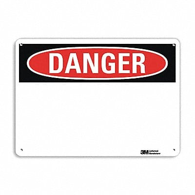Danger Sign 7 inx10 in Plastic
