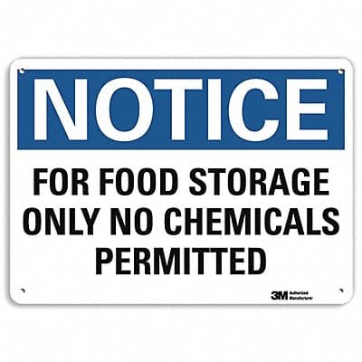 Notice Sign 7 inx10 in Plastic