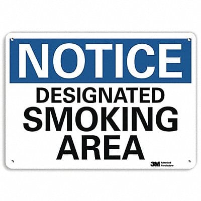 Notice Sign 7 inx10 in Plastic