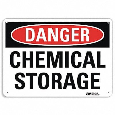 Danger Sign 10 in x 14 in Plastic