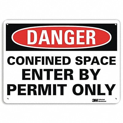 Danger Sign 10 inx14 in Plastic
