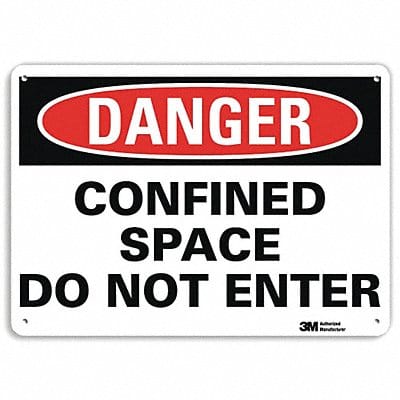 Danger Sign 10 inx14 in Plastic