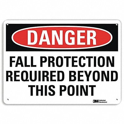 Danger Sign 10 inx14 in Plastic