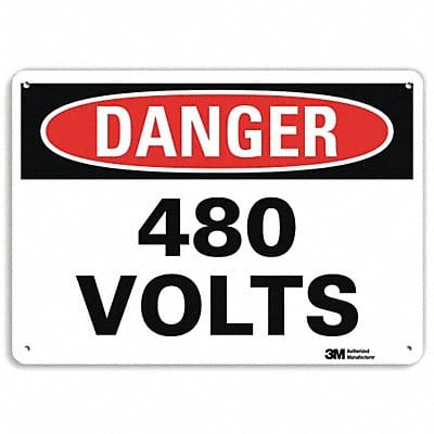 Danger Sign 10 inx14 in Plastic
