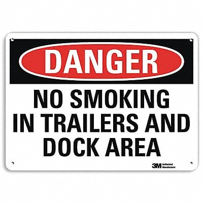 Danger Sign 10 inx14 in Plastic