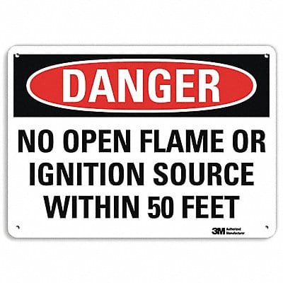 Danger Sign 10 inx14 in Plastic