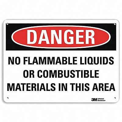 Danger Sign 10 inx14 in Plastic