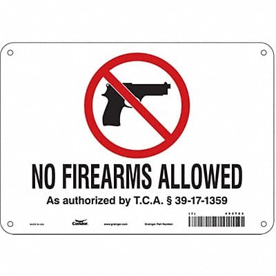 Safety Sign 7 in x 10 in Polyethylene