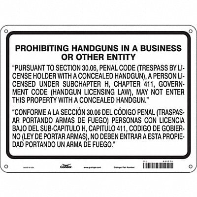 Safety Sign 18 in x 24 in Aluminum