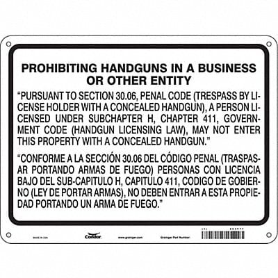 Safety Sign 18 in x 24 in Polyethylene