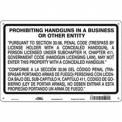 Safety Sign 24 in x 36 in Polyethylene
