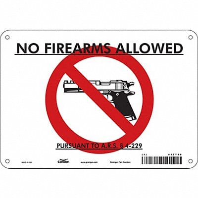 Safety Sign 7 in x 10 in Aluminum