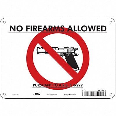 Safety Sign 7 in x 10 in Polyethylene