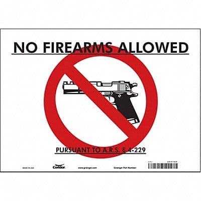 Safety Sign 10 in x 14 in Vinyl