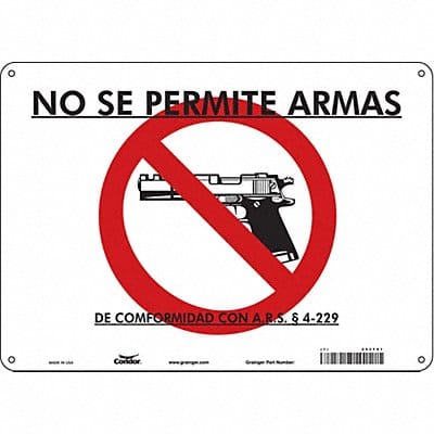 Safety Sign 10 in x 14 in Vinyl
