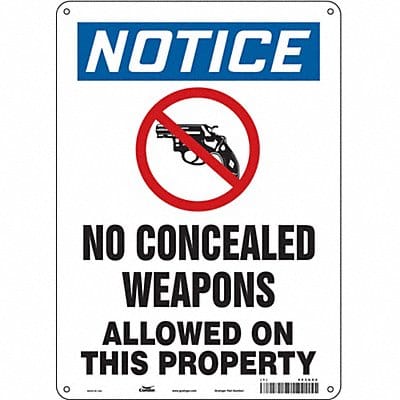 Safety Sign 14 in x 10 in Aluminum