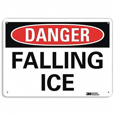Danger Sign 10 inx14 in Plastic