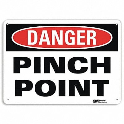 Danger Sign 10 inx14 in Plastic