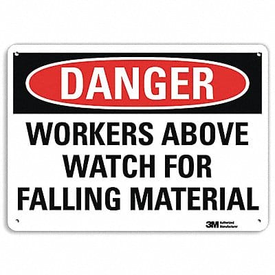 Danger Sign 10 in x 14 in Plastic