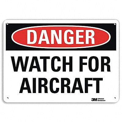 Danger Sign 10 in x 14 in Plastic