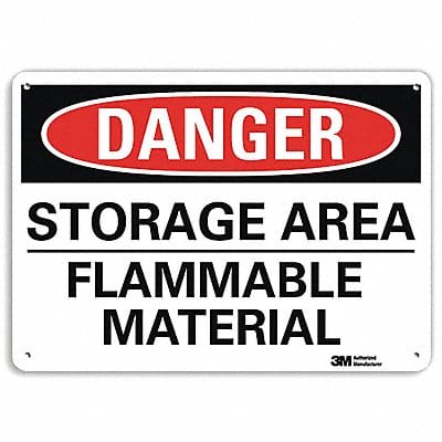 Danger Sign 10 in x 14 in Plastic